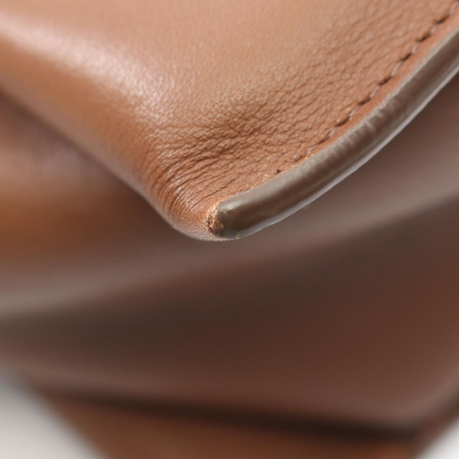 Celine Tote Trifold Brown Leather — view 6