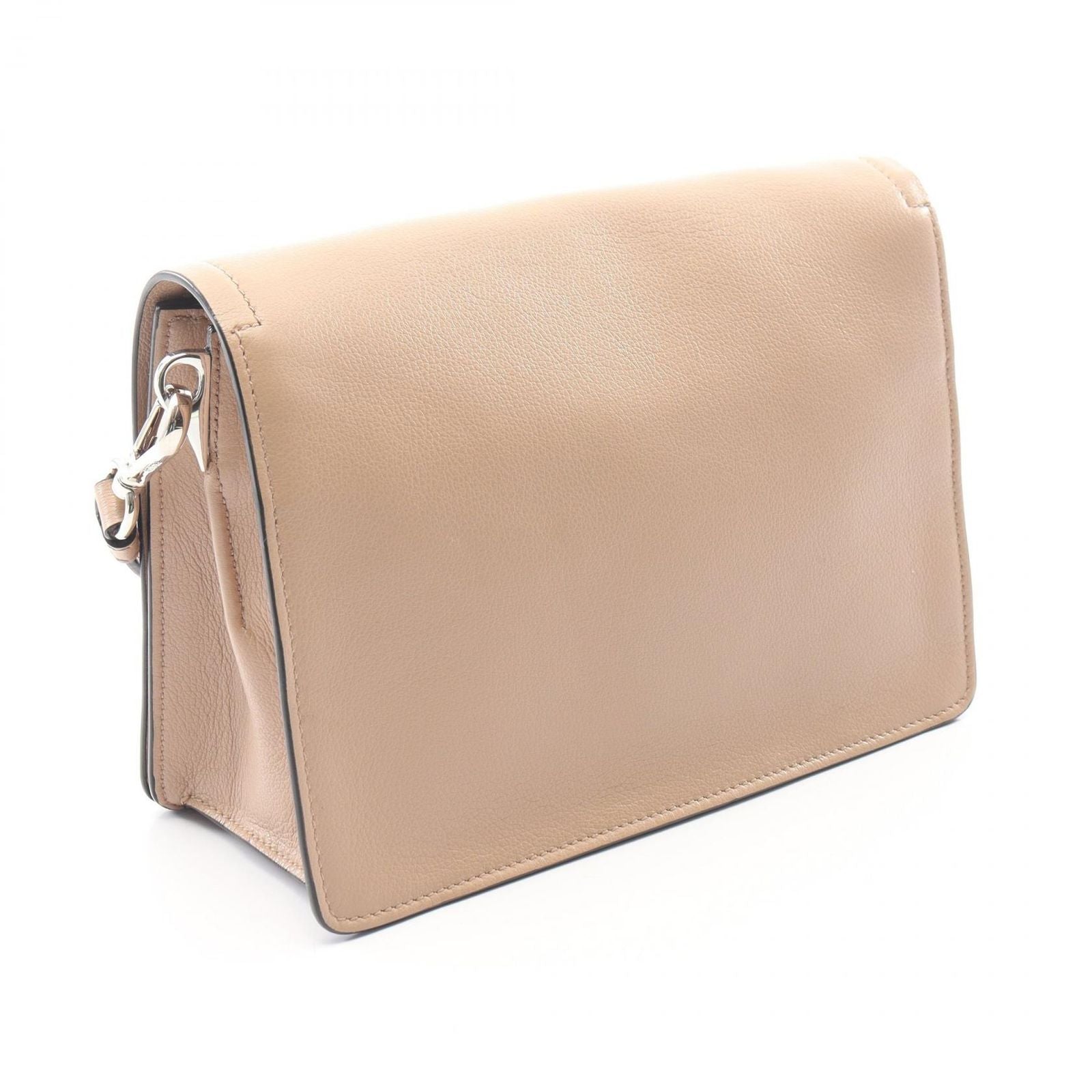 Prada Shoulder Bag Glace'calf Light Beige Leather — view 2