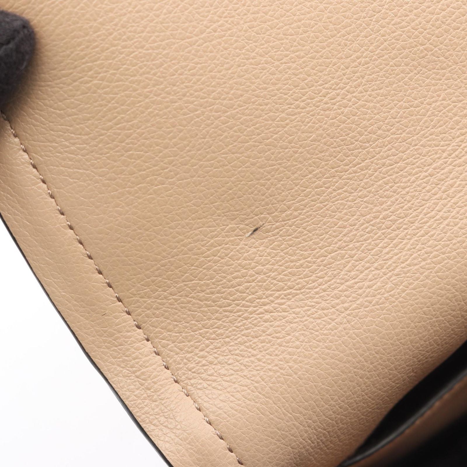 Prada Shoulder Bag Glace'calf Light Beige Leather — view 5