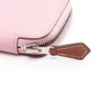 Hermes Coin Case Compact Mini Silk in Mauve Sylvestre Leather Calf Azap in — view 6