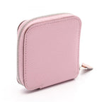 Hermes Coin Case Compact Mini Silk in Mauve Sylvestre Leather Calf Azap in — view 2