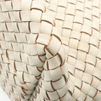 Bottega Veneta Tote Cover PM Intrecciato Off White Leather Small — view 6