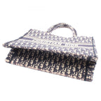Dior Tote Book Navy Ivory Pink Canvas — view 7