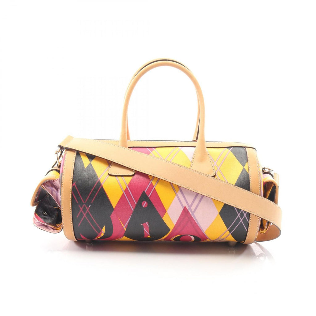 Dior 2-Way Natural Multi Canvas Leather Mini Boston