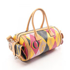 Dior 2-Way Natural Multi Canvas Leather Mini Boston — view 2