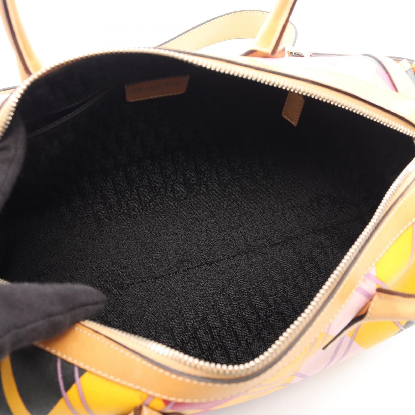 Dior 2-Way Natural Multi Canvas Leather Mini Boston — view 3