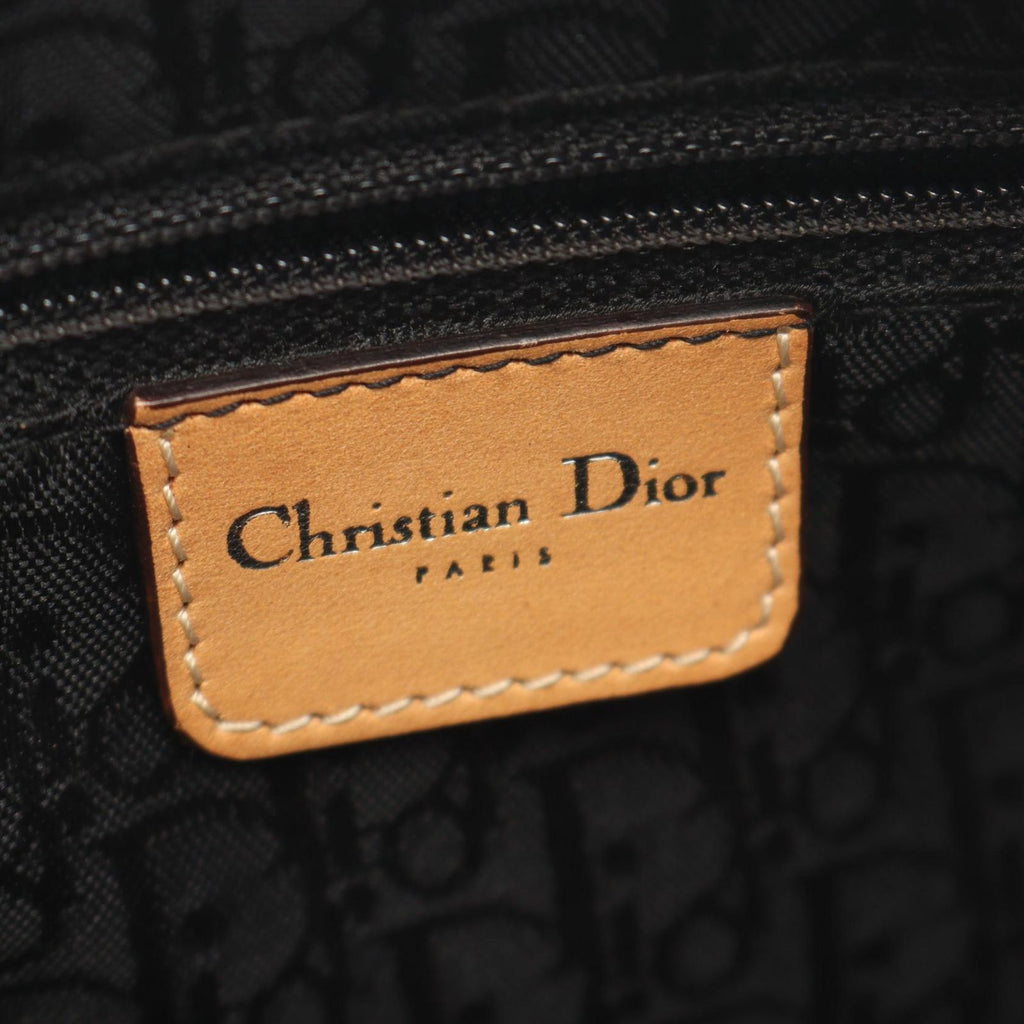 Dior 2-Way Natural Multi Canvas Leather Mini Boston — view 4