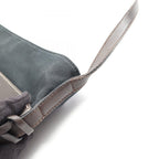 Loewe Shoulder Bag Dark Brown Black Canvas Leather — view 8
