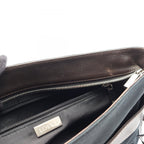 Loewe Shoulder Bag Dark Brown Black Canvas Leather — view 5