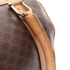 Celine Macadam Boston Bag Brown Natural Canvas Leather — view 5