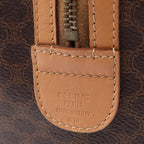 Celine Macadam Boston Bag Brown Natural Canvas Leather — view 4