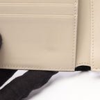 Celine Bifold Wallet Strap Multi Function Black Ivory Leather — view 7