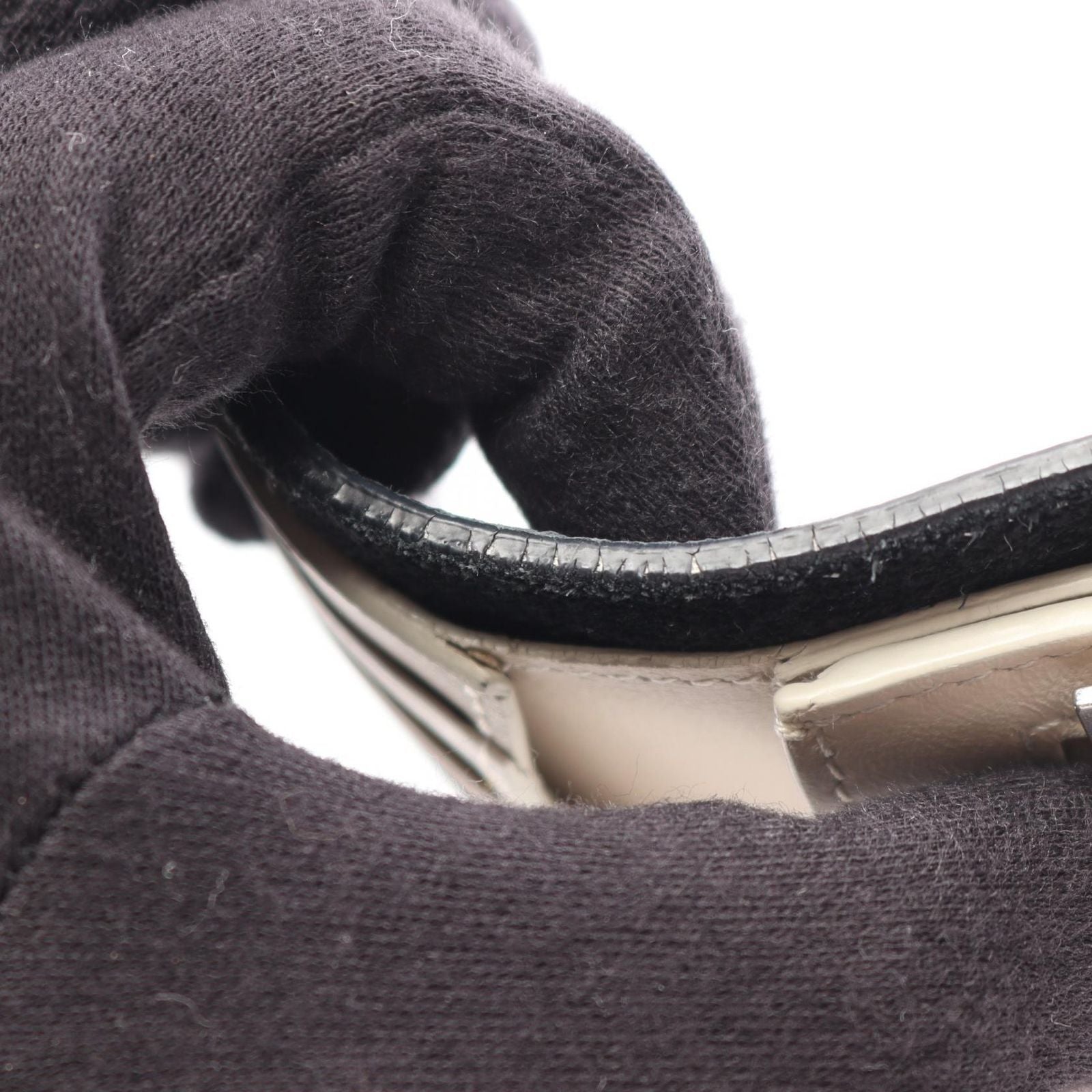 Celine Bifold Wallet Strap Multi Function Black Ivory Leather — view 9