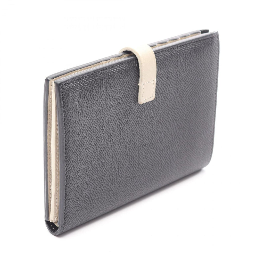 Celine Bifold Wallet Strap Multi Function Black Ivory Leather — view 2