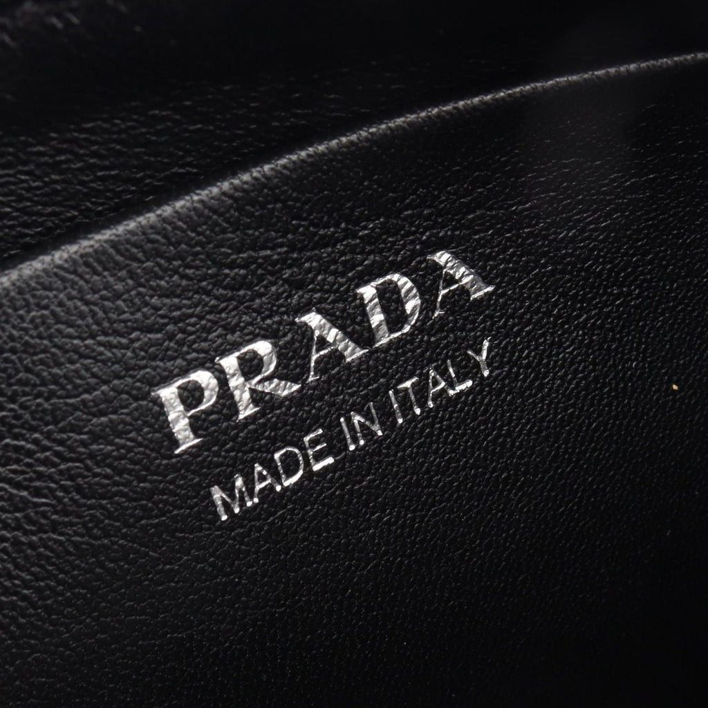 Prada Shoulder Bag Sydney Black Leather Chain