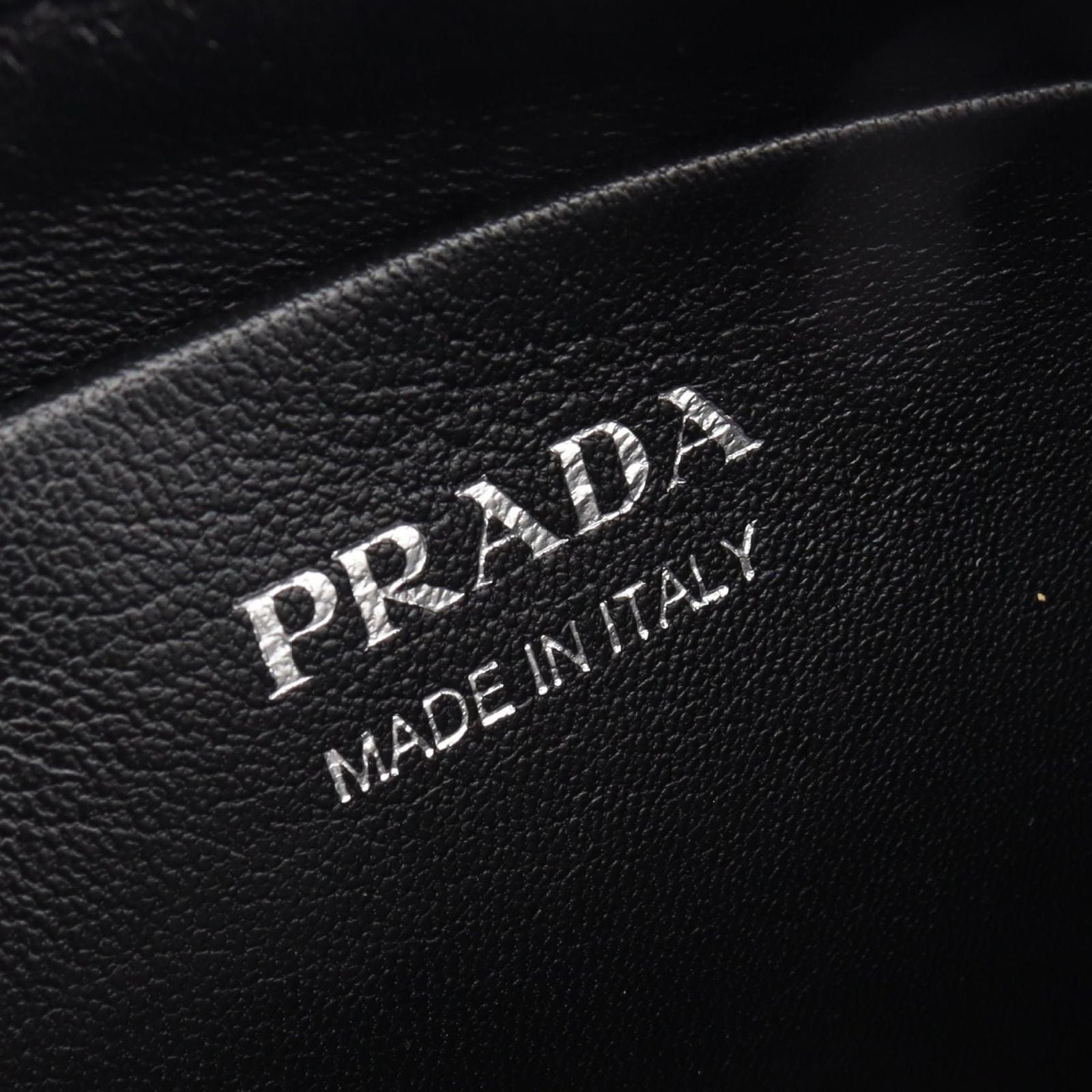 Prada Shoulder Bag Sydney Black Leather Chain