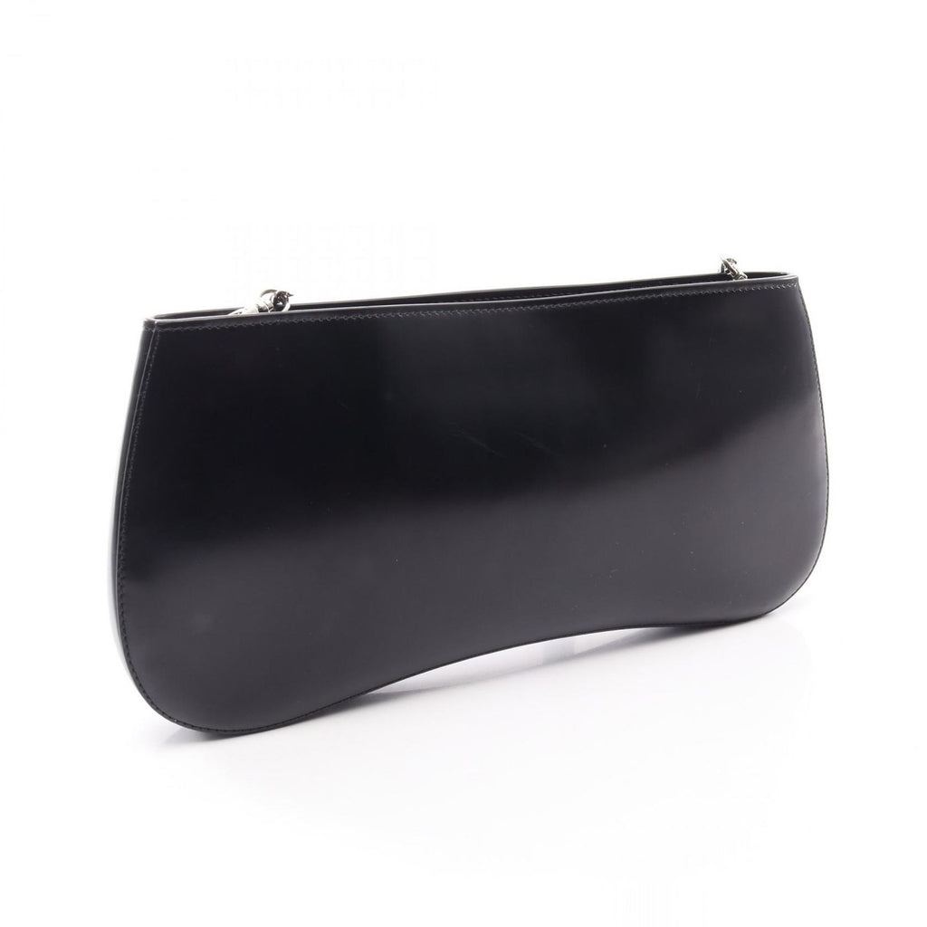Prada Shoulder Bag Sydney Black Leather Chain