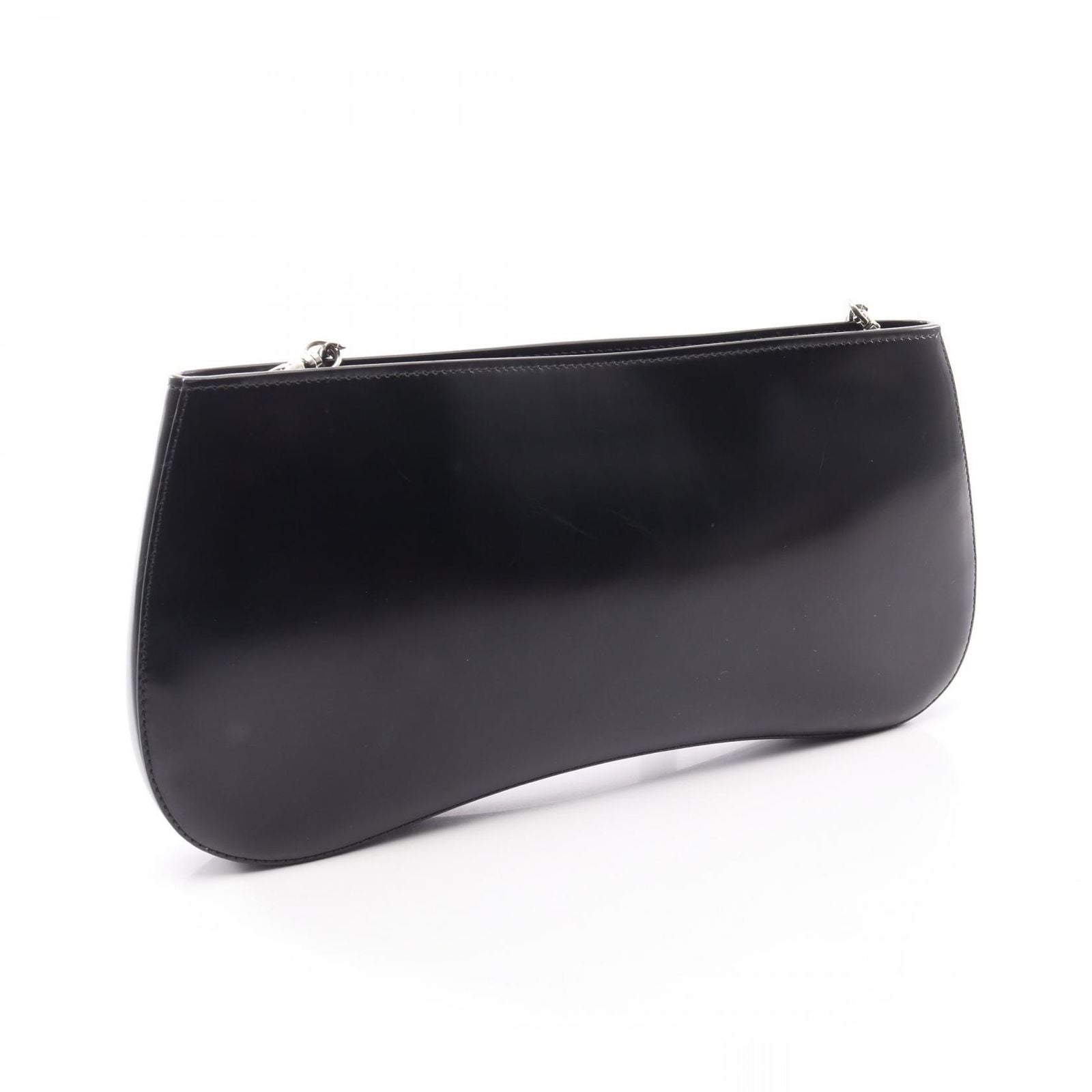 Prada Shoulder Bag Sydney Black Leather Chain