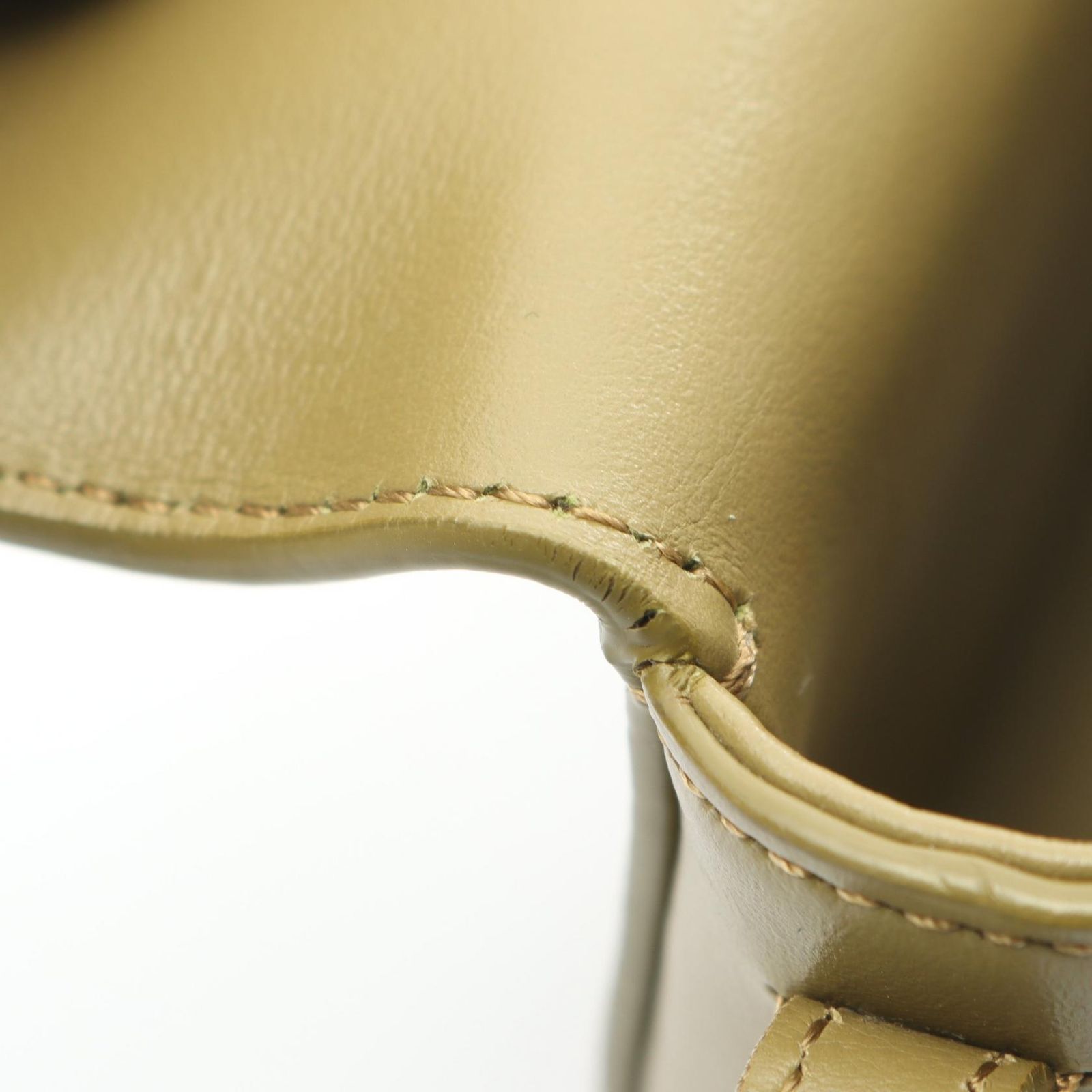 Celine Shoulder Bag Mini Besace Cuir Triomphe Pistachio Green Leather — view 8