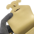 Celine Shoulder Bag Mini Besace Cuir Triomphe Pistachio Green Leather — view 5