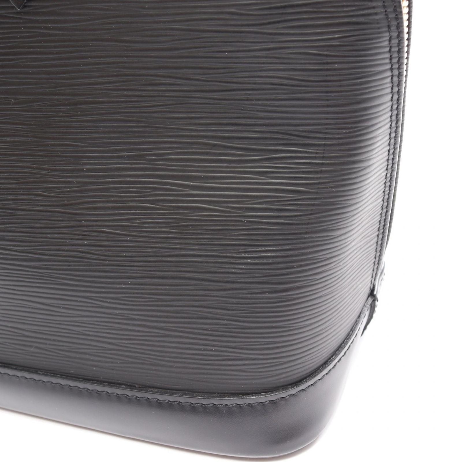 Louis Vuitton Handbag Alma Noir Leather — view 8