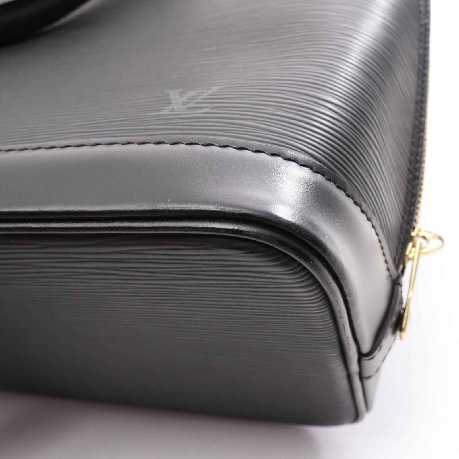 Louis Vuitton Handbag Alma Noir Leather — view 9