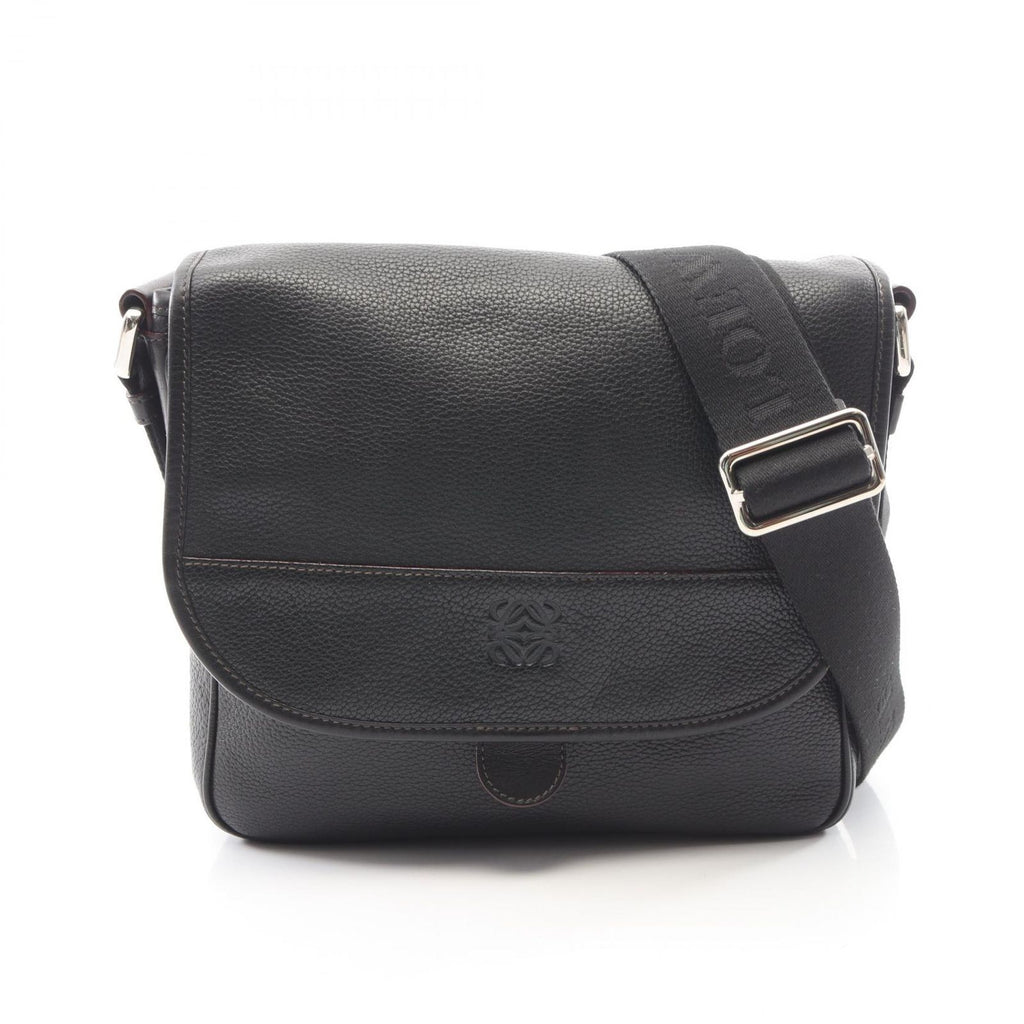 Loewe Shoulder Bag Anagram Black Leather