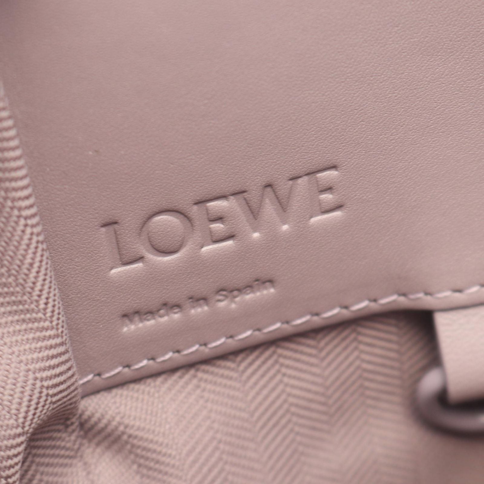 Loewe Handbag Hammock Bag Compact 2-Way Lavender White Leather