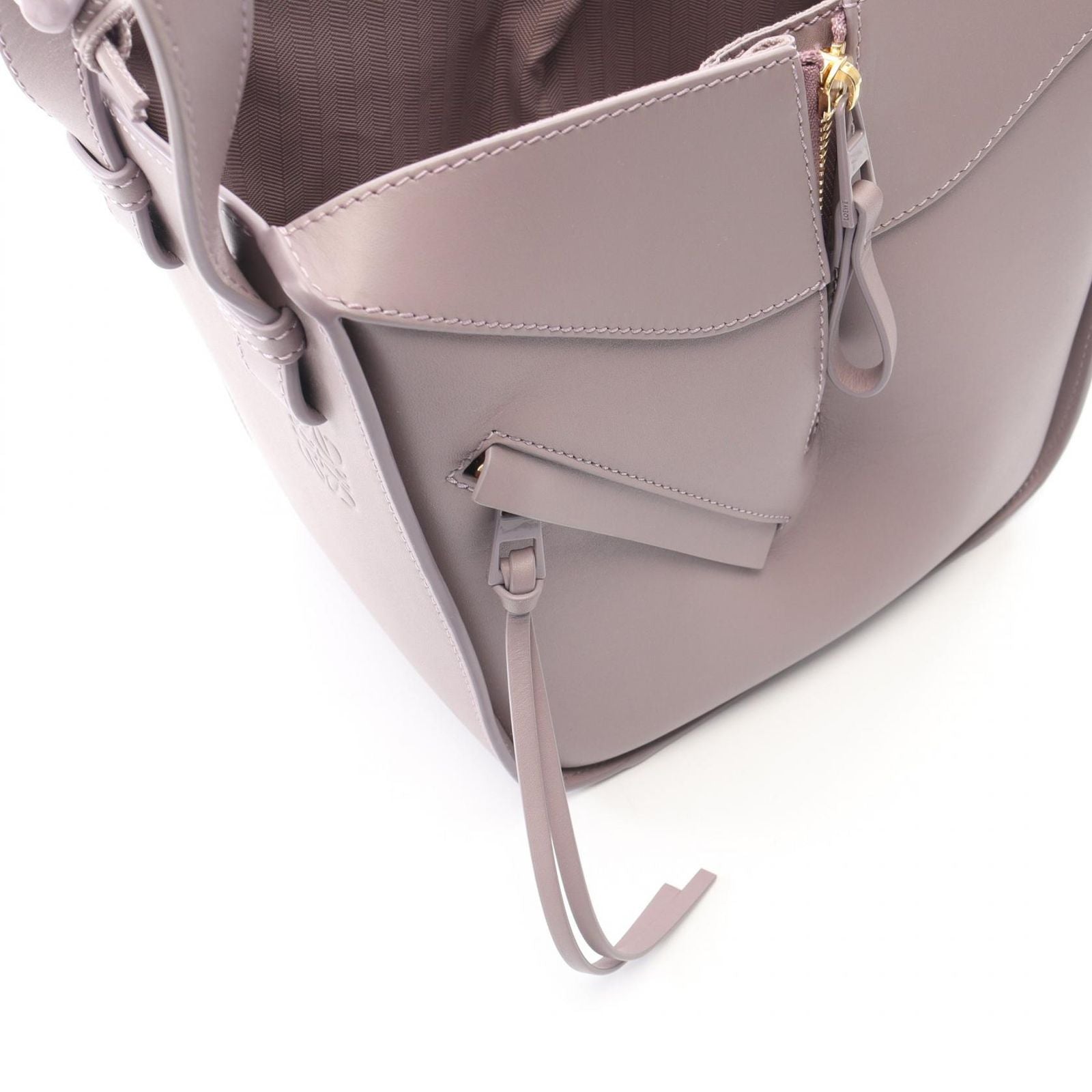 Loewe Handbag Hammock Bag Compact 2-Way Lavender White Leather