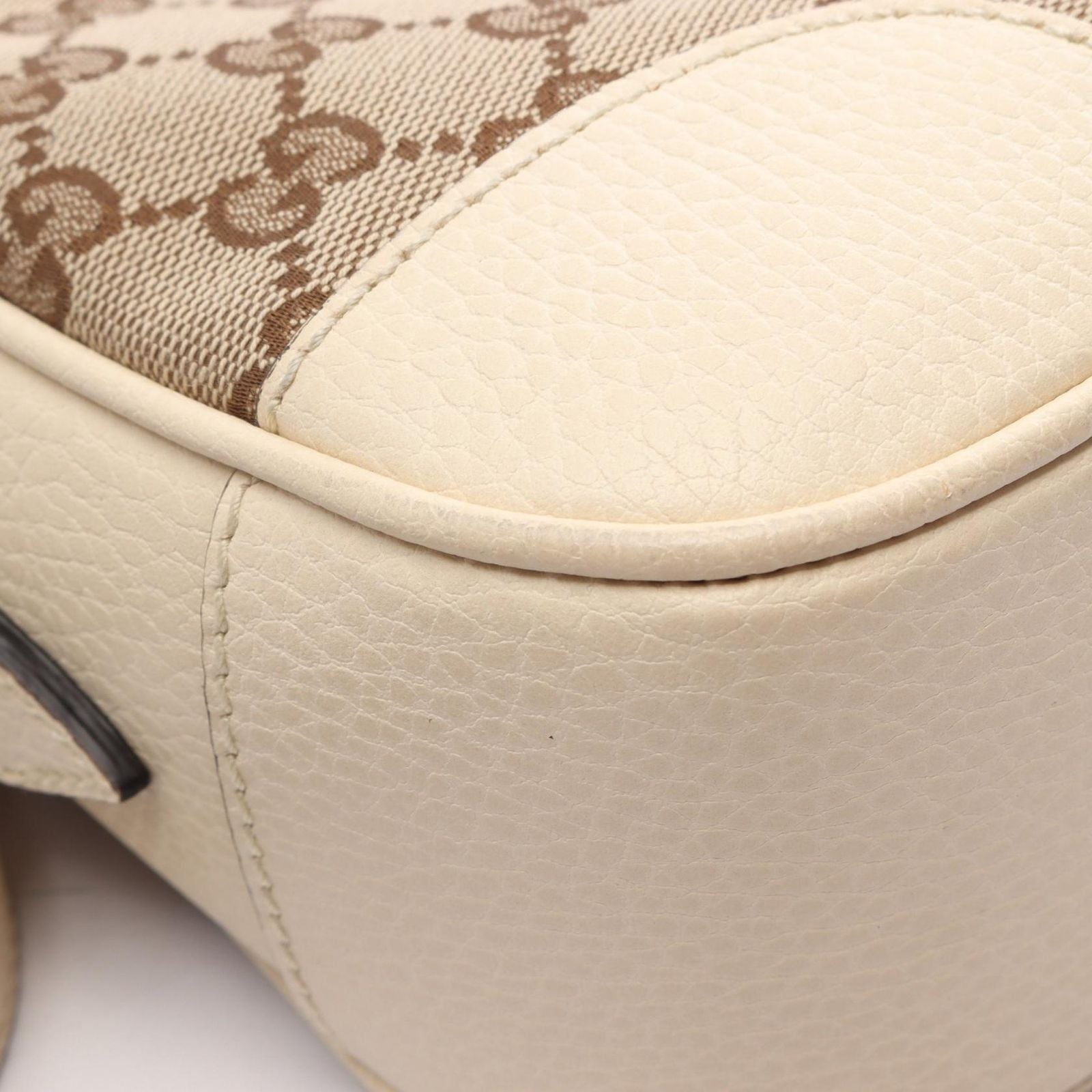 Gucci Shoulder Bag Bree GG Canvas Beige White — view 9