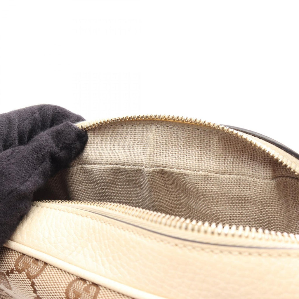 Gucci Shoulder Bag Bree GG Canvas Beige White — view 5
