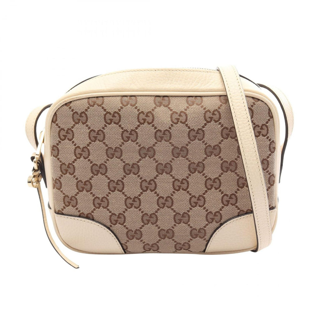 Gucci Shoulder Bag Bree GG Canvas Beige White
