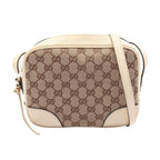 Gucci Shoulder Bag Bree GG Canvas Beige White