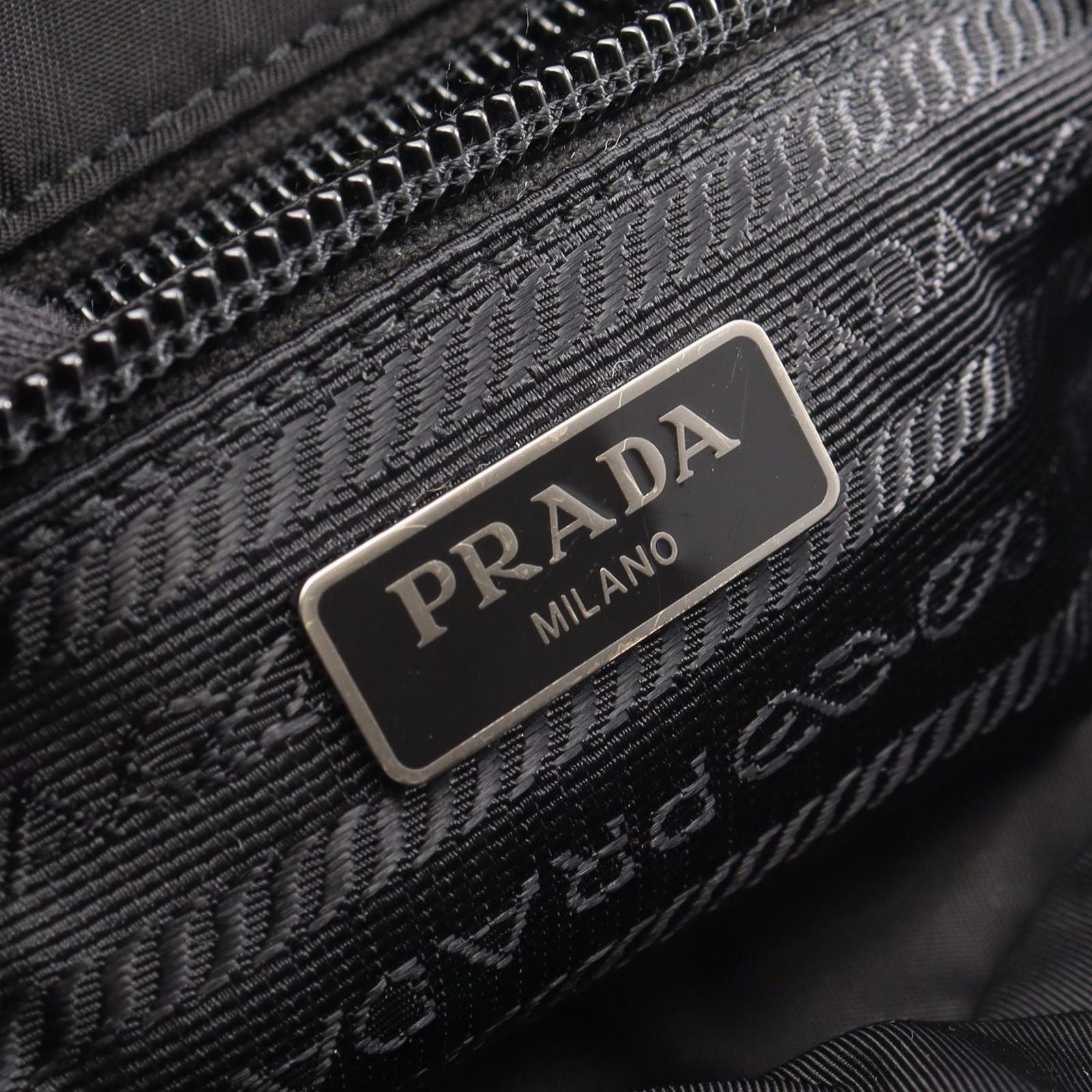 Prada Handbag Tessuto Passama 2-Way Black Nylon Tote Bag