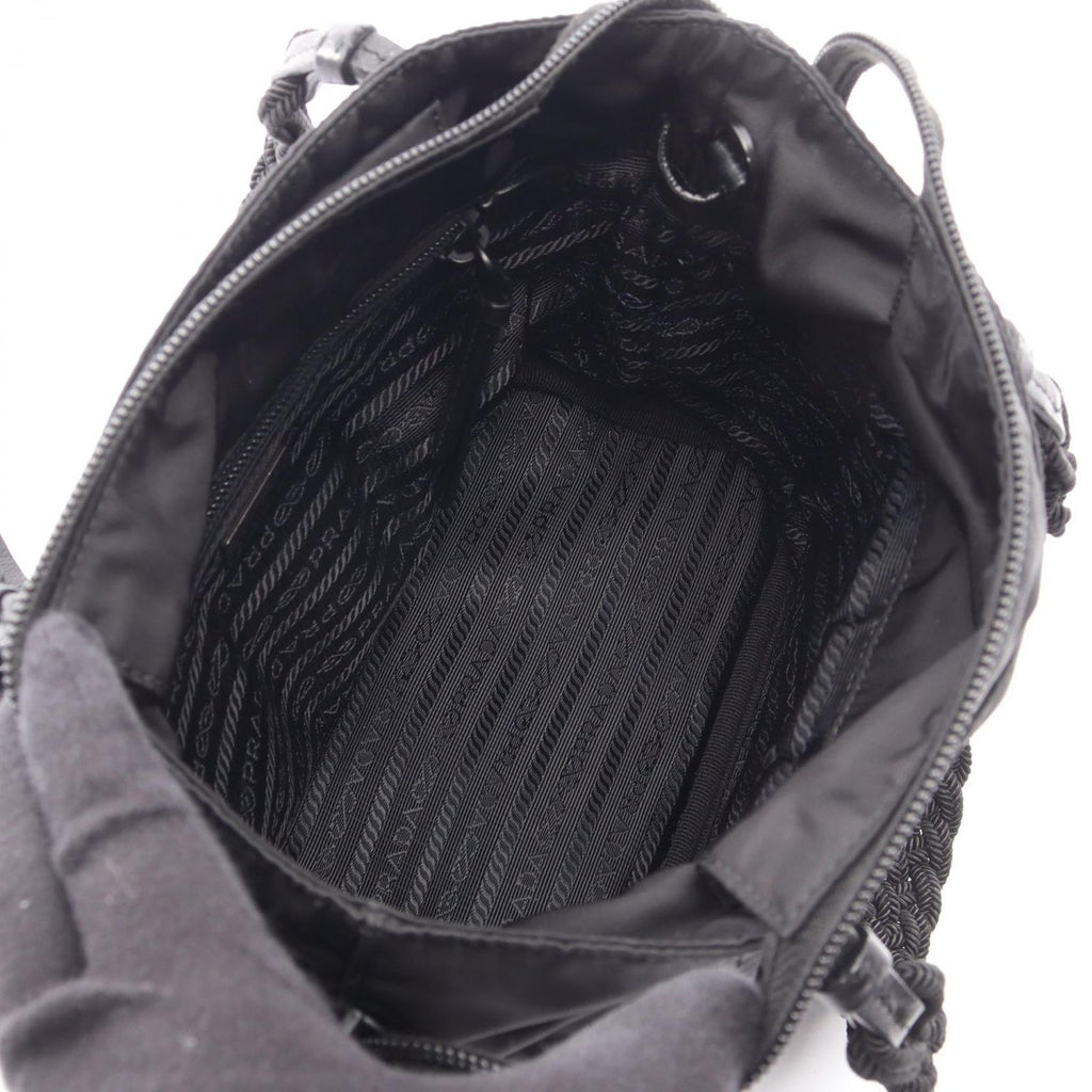Prada Handbag Tessuto Passama 2-Way Black Nylon Tote Bag
