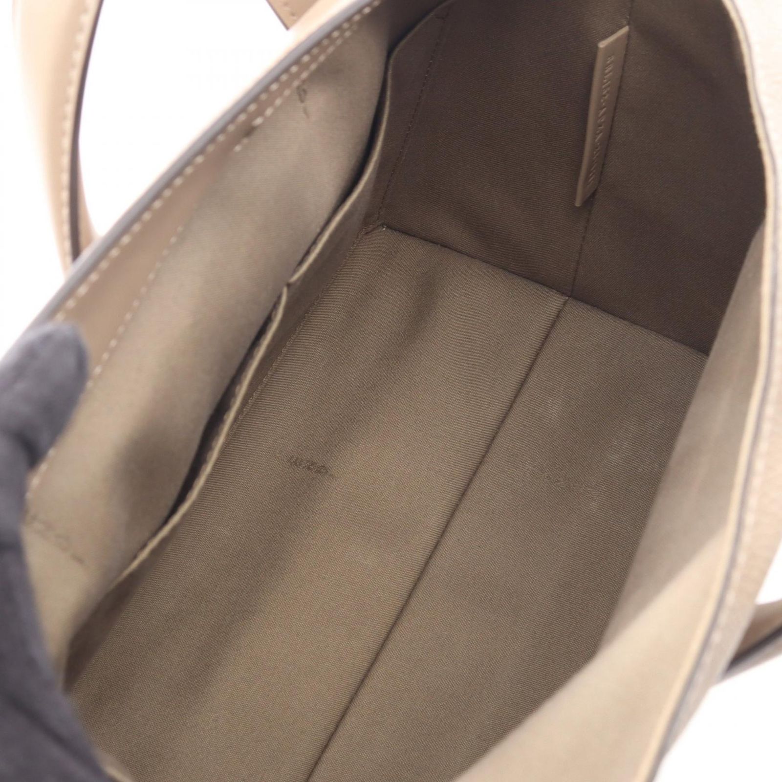 Fendi Handbag Boston 365 2-Way Gray Leather — view 3