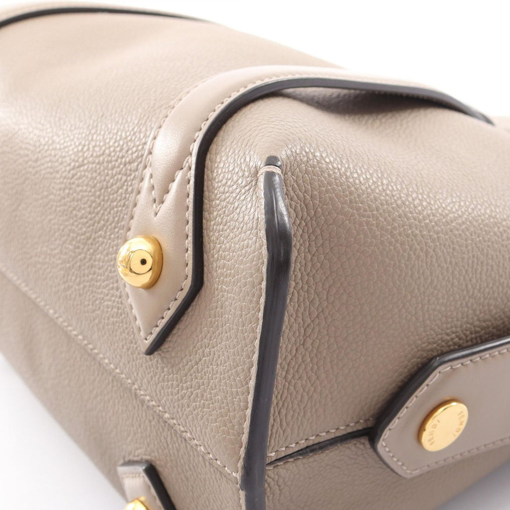 Fendi Handbag Boston 365 2-Way Gray Leather — view 6