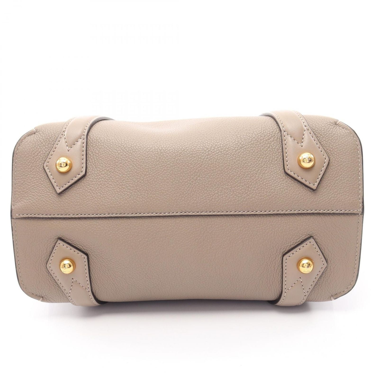 Fendi Handbag Boston 365 2-Way Gray Leather — view 5