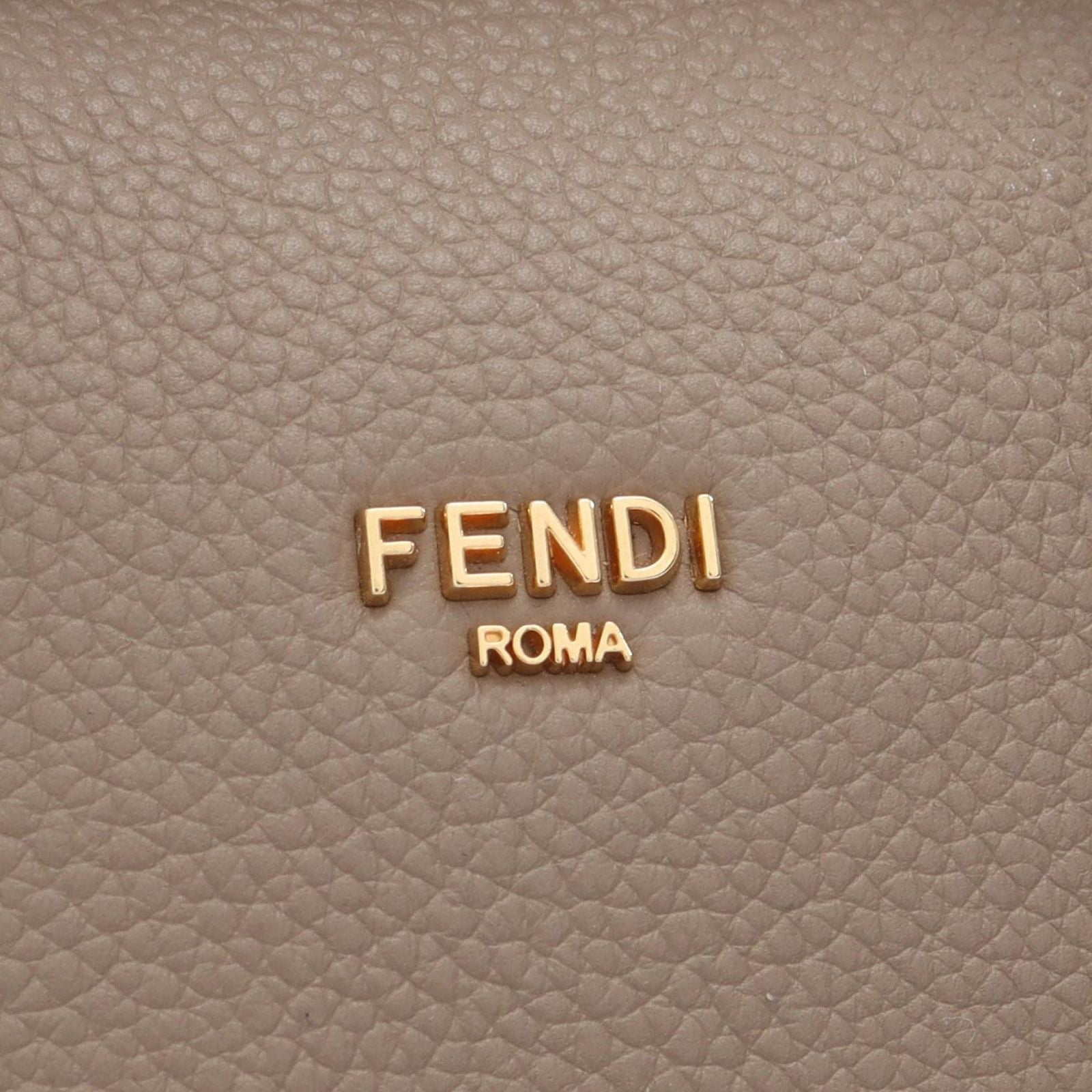 Fendi Handbag Boston 365 2-Way Gray Leather — view 4
