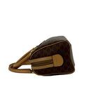 Celine Vintage Macadam Blason Pattern Leather 2-Way Mini Shoulder Bag Brown — view 5