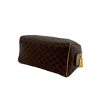 Celine Vintage Macadam Blason Pattern Leather 2-Way Mini Shoulder Bag Brown — view 8