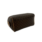Celine Vintage Macadam Blason Pattern Leather 2-Way Mini Shoulder Bag Brown — view 7