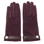 Hermes Gloves Burgundy