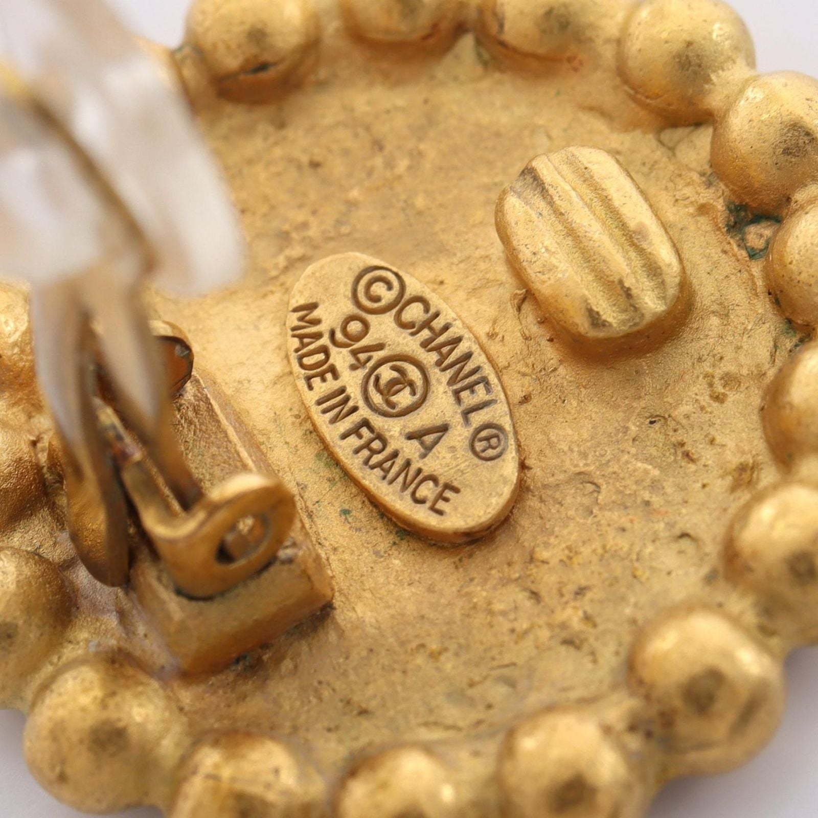Chanel Earrings CC Logo Round — view 3
