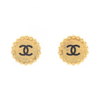 Chanel Earrings CC Logo Round