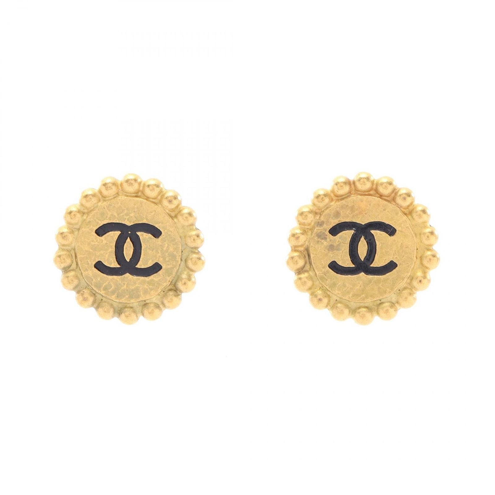 Chanel Earrings CC Logo Round