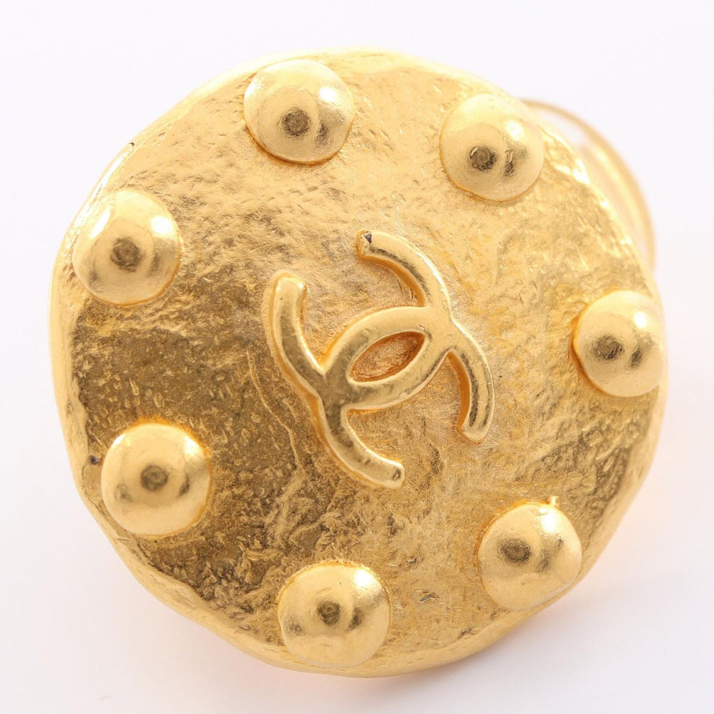 Chanel Earrings CC Logo Dot Round — view 6