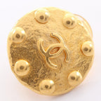 Chanel Earrings CC Logo Dot Round — view 6