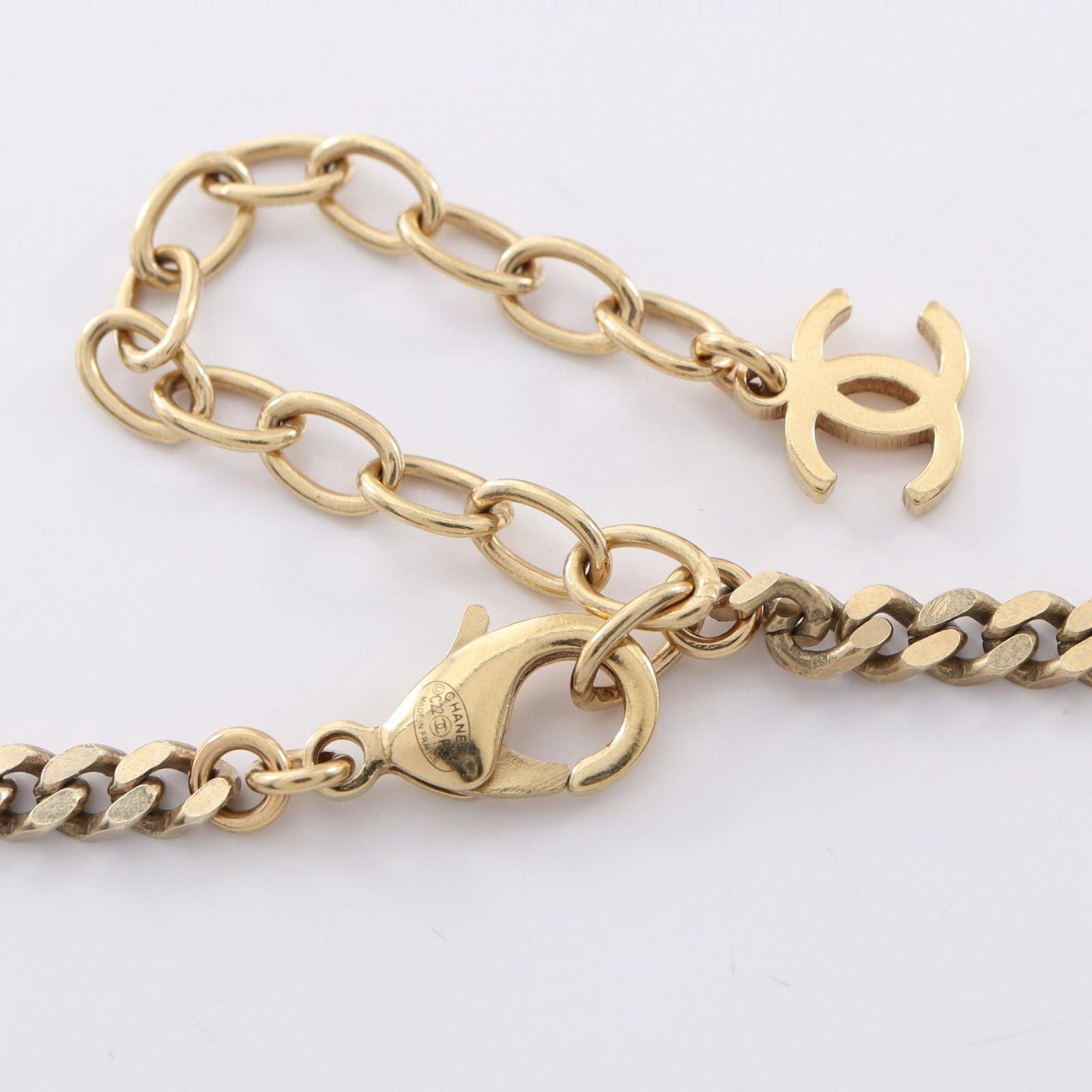Chanel Necklace CC Logo Plate