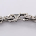 Louis Vuitton Necklace Collier Chain Monogram Silver Stainless Steel — view 3